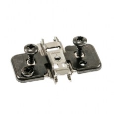 BLUM Base Bisagra Cruz 8,5 mm con Excéntrica y Tacos 5 mm Onix
