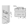 BLUM Base Bisagra Recta 8,5 mm con Excéntrica