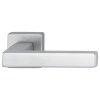 Juego Manivelas con Roseta Cuadrada Austin 1769/843K Aluminio Efecto Inox