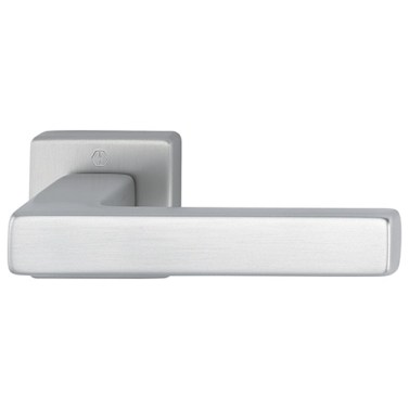 Juego Manivelas con Roseta Cuadrada Austin 1769/843K Aluminio Efecto Inox