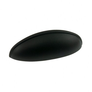 Asas y anillas mueble - Tirador Concha Zamak 177 82 mm Negro