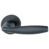 Juego Manivelas con Roseta New York 1810/42K Aluminio Negro Mate