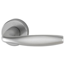 Juego Manivelas con Roseta New York 1810/42K Aluminio Efecto Inox