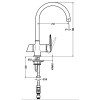 TEKA Grifo Cocina Caño Alto OS 200 Cromo