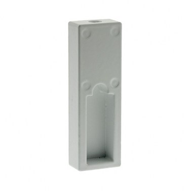Soporte Lateral Bajo Balda Barra Rectangular Blanco Mate