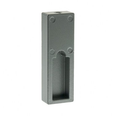 Soporte Lateral Bajo Balda Barra Rectangular Plata Mate