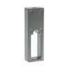 Soporte Central Bajo Balda Barra Rectangular Plata Mate