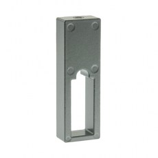 Soporte Central Bajo Balda Barra Rectangular Plata Mate