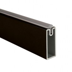 Barra Armario Rectangular con Goma 4M Mokka
