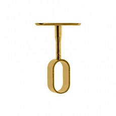 Interior armario - Soporte Central Oval 31x16 mm Dorado