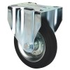 Rueda Goma Negra Serie ZV-BS 2-0224 75 Kg 80 mm Fija