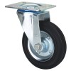 Rueda Goma Negra Serie ZV-BS 2-0233 230 Kg 200 mm Pletina
