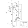 Vías de escape - Cerradura Cortafuegos 2037F 60mm Canto Redondo Inox