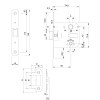 Picaporte Unificado 2047/50 Canto Redondo Inox