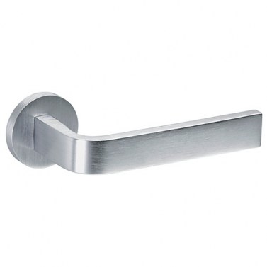 Juego Manivelas con Roseta 204 R8 Slim Cromo Satinado