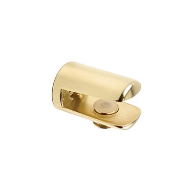 Soporte Baldas Cristal Cilíndrico 206/10 mm Oro Brillo