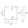 Cerraduras y cierres armario - Cerradura Mueble 207 20mm