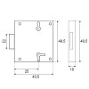 Cerraduras y cierres armario - Cerradura Mueble 207 25mm