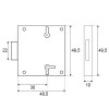 Cerraduras y cierres armario - Cerradura Mueble 207 30mm
