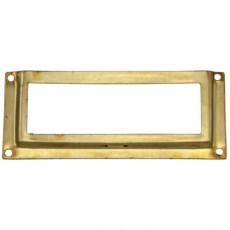 Buzones - Portaetiquetas 77x31 mm Latón Pulido
