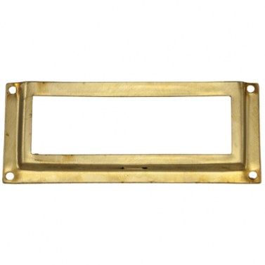 Buzones - Portaetiquetas 77x31 mm Latón Pulido