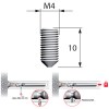 Varios - Herramientas - Tornillo Prisionero Triade M4 10 mm Zincado