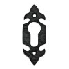 Bocallave Yale Flor de Lys Hierro Forja Negro