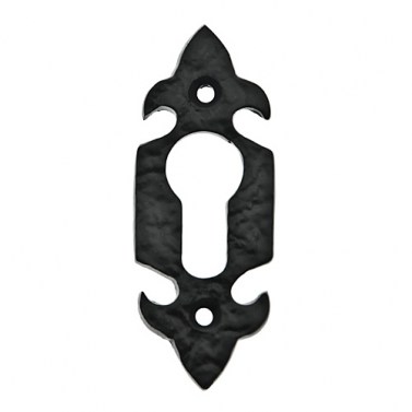 Bocallave Yale Flor de Lys Hierro Forja Negro