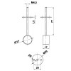 Interior armario - Soporte Barra Mod2 20 mm Zincado