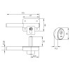 Cerrojo de seguridad YALE 22 HSK Gris