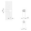 Herraje para mueble - Embellecedor Tapón Ø5mm Níquel