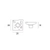 Pomo Traditional 231 26mm Rombos Cuero Mate