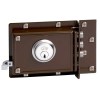 Cerrojos y Cerraduras de sobreponer - Cerradura Horizontal 231 Cilindro Fijo Izquierda Marrón
