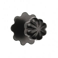Tiradores de forja - Pomo con Placa 232 Negro