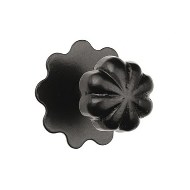 Tiradores de forja - Pomo con Placa 232 Negro