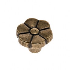 Pomos mueble - Pomo Flor P2338000 AU 33 mm Antiguo