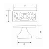 Pomos mueble - Pomo P2350000 AU 41x20 mm Antiguo