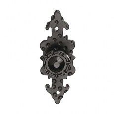 Pomo con Placa 90x35 mm Negro