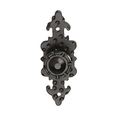 Pomo con Placa 90x35 mm Negro