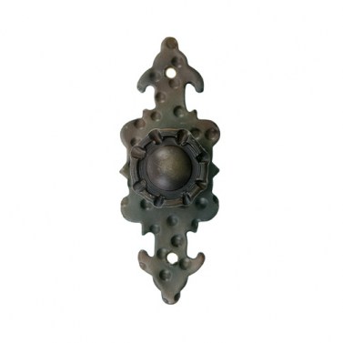 Pomo con Placa 90x35 mm Patinado