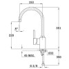 TEKA Grifo Cocina Caño Alto ARK 915 Cromo