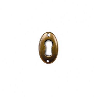 Asas y anillas mueble - Bocallave Ovalado 30x20mm Cuero Mate