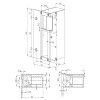 Abrepuertas Eléctrico - Cierre Eléctrico Sobreponer Vertical DORCAS Serie 23 Automático Reversible