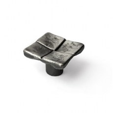 Pomo Traditional 249 33mm Cuadrados Plata Mate