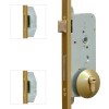 Cerradura Seguridad 2510 3 Puntos Cerradero 45mm Dorado Mate