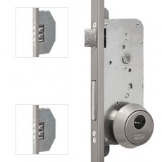 Cerradura Seguridad 2518 3 Puntos Cerradero 45mm Cromo Mate
