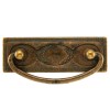 Asas y anillas mueble - Asa Rectangular 258 96x43 mm Bronce Envejecido