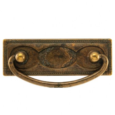 Asas y anillas mueble - Asa Rectangular 258 96x43 mm Bronce Envejecido