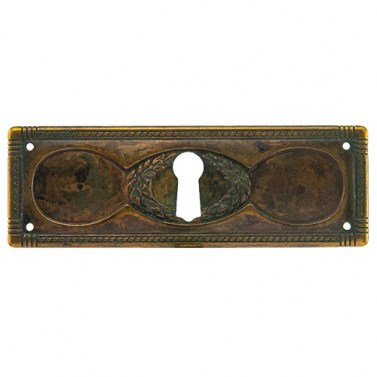 Asas y anillas mueble - Bocallave Rectangular 258 96x43 mm Bronce Envejecido