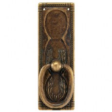 Asas y anillas mueble - Colgante Rectangular 259 96x33 mm Bronce Envejecido